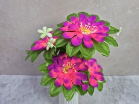 Ramo 5 flores dobles bicolor